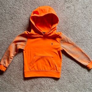 POLO Ralph Lauren hooded sweatshirt boys size 5 orange